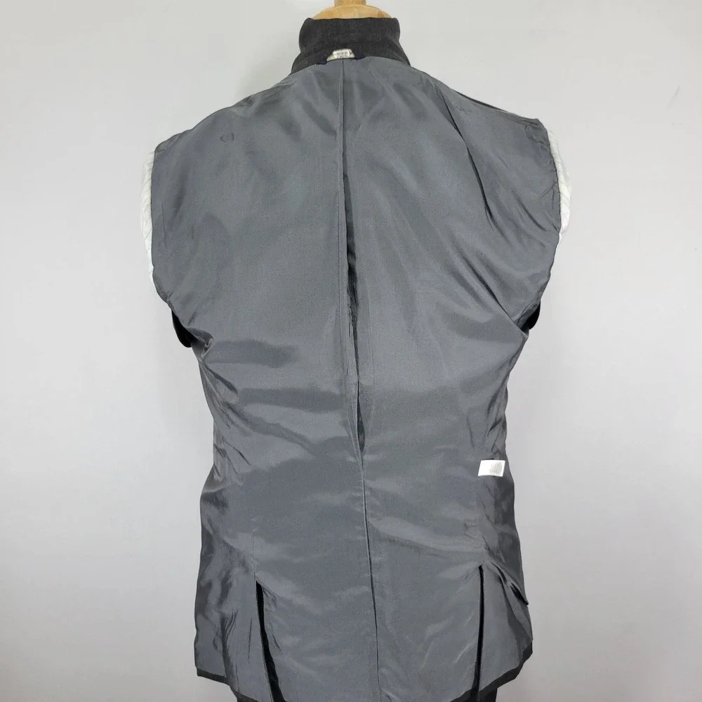 Banana Republic Men's Sport Coat Blazer Two Button‎ Charcoal Lanicifio Wool 42L